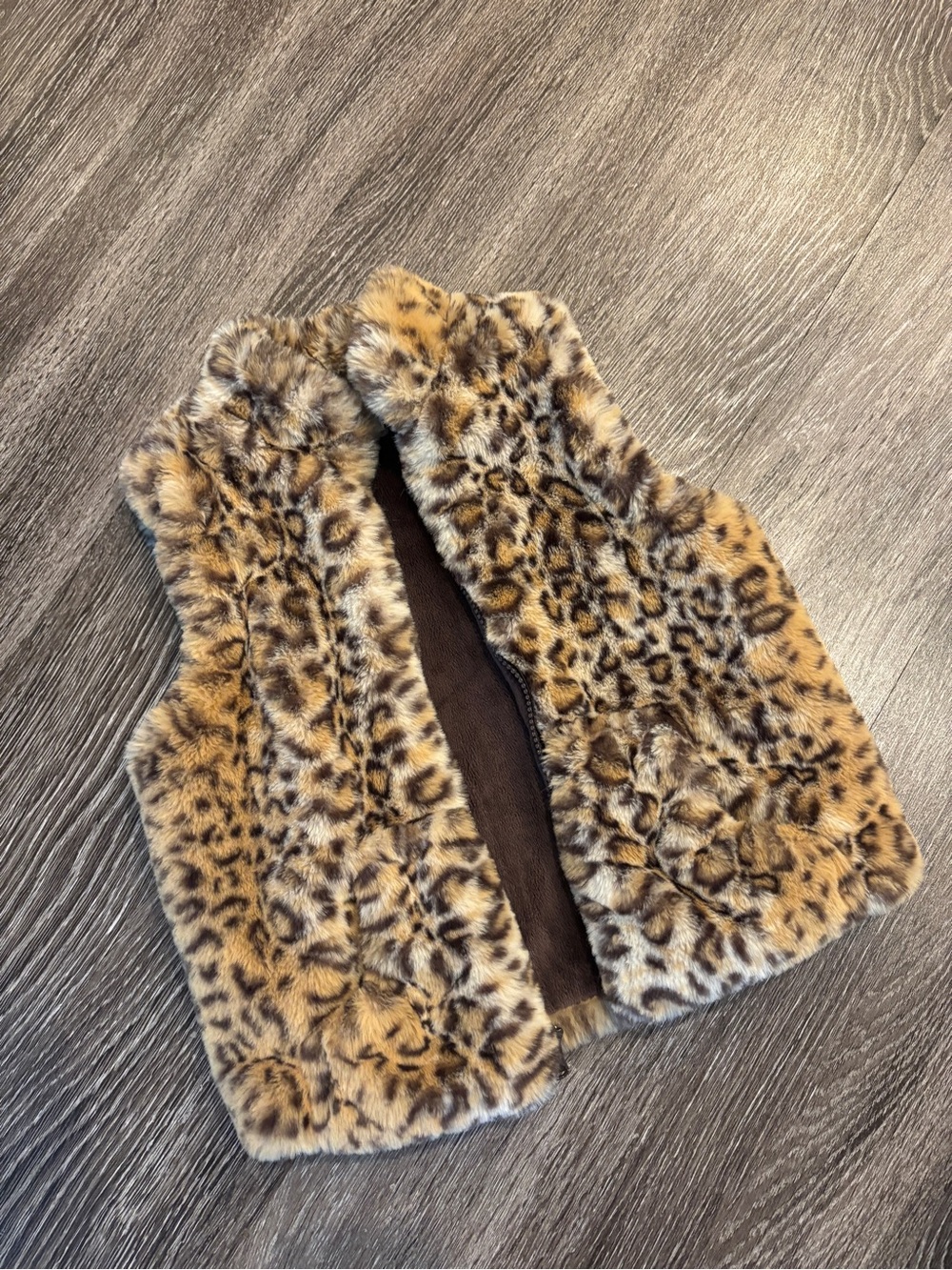 American Widgeon Kids' Leopard Faux Fur Coat
